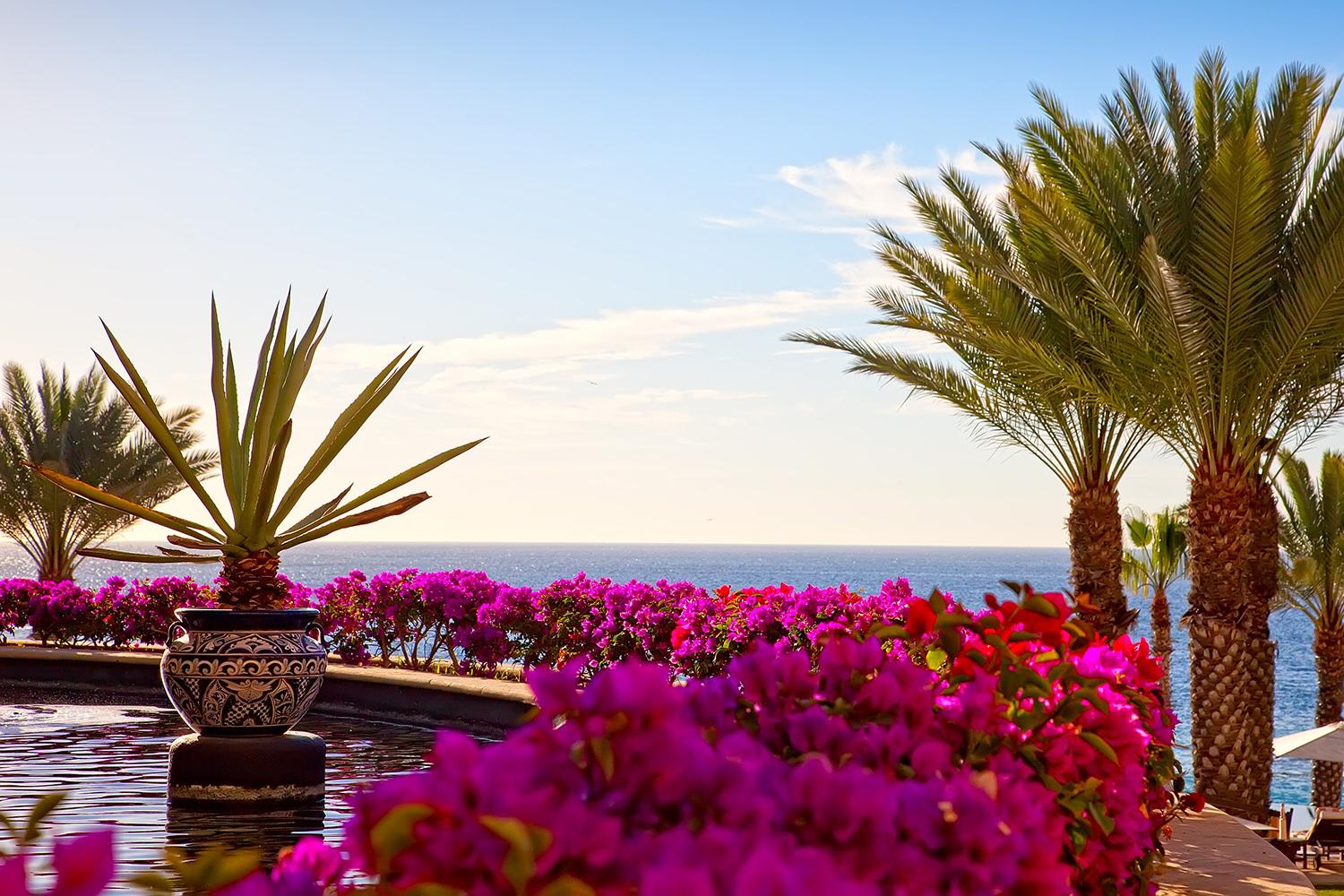A tropical Mexico and Caribbean resort coastline